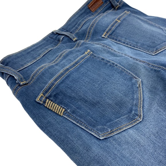 Paige Denim Bermuda Length Cut off Jean Shorts Size 25 - Picture 2 of 7